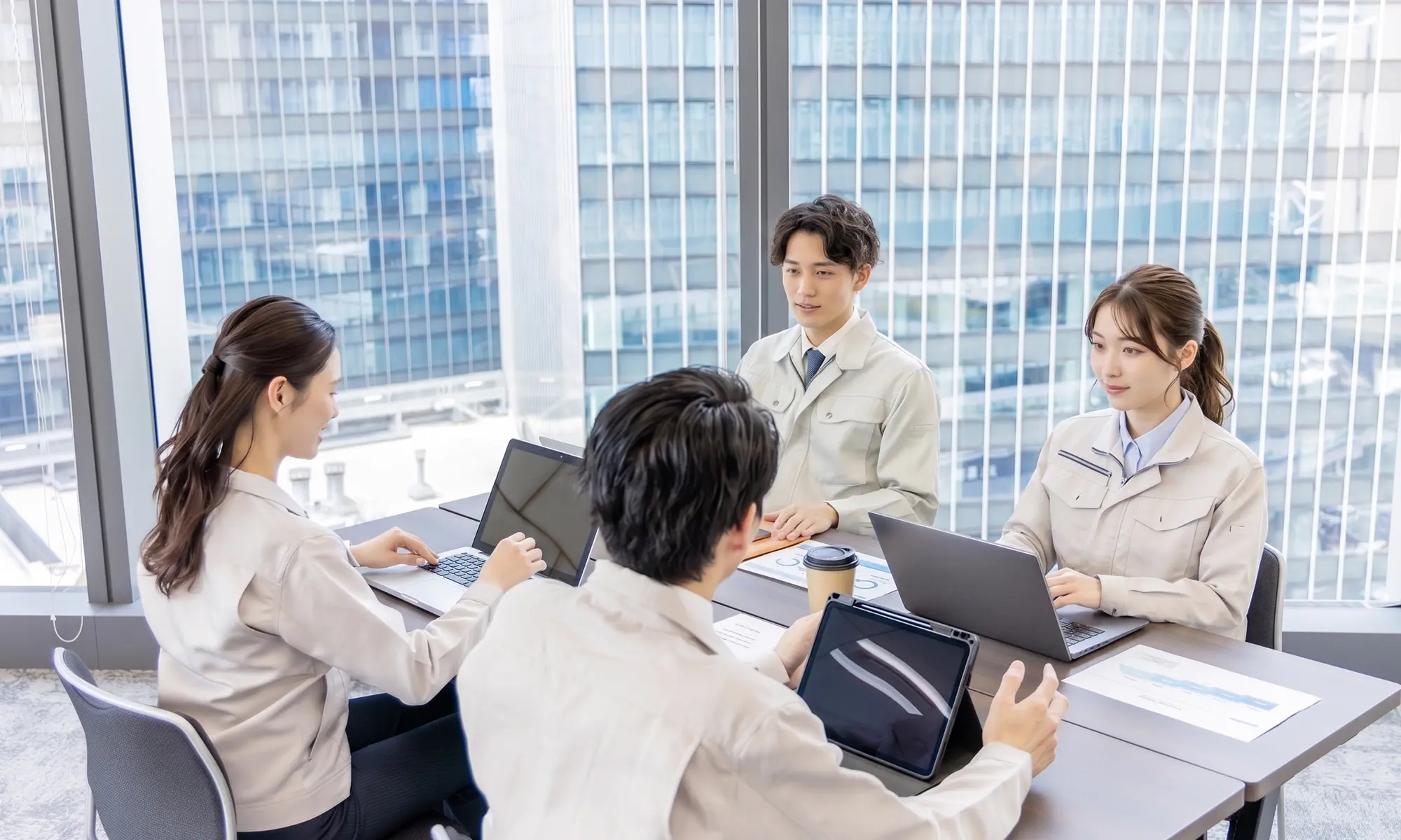 入社後の研修風景