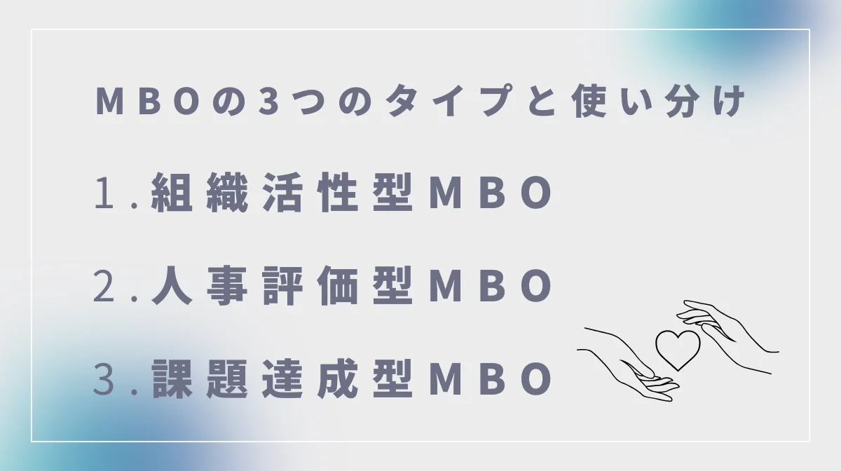 MBOの3つのタイプと使い分け