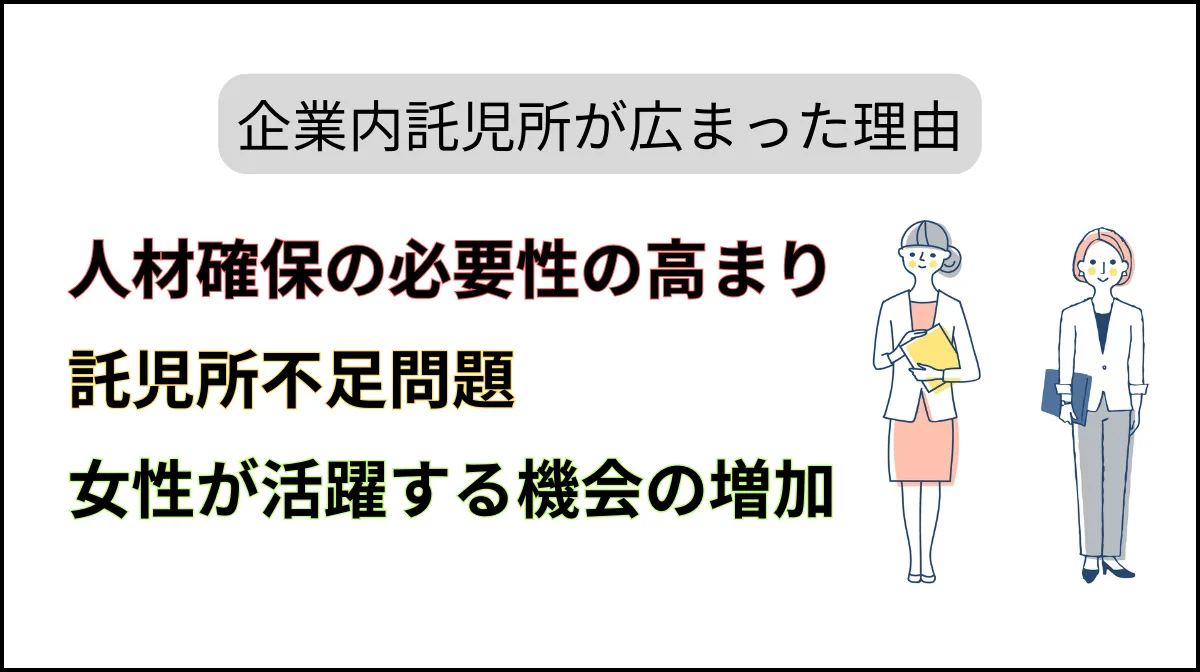 企業内託児所が広まった理由