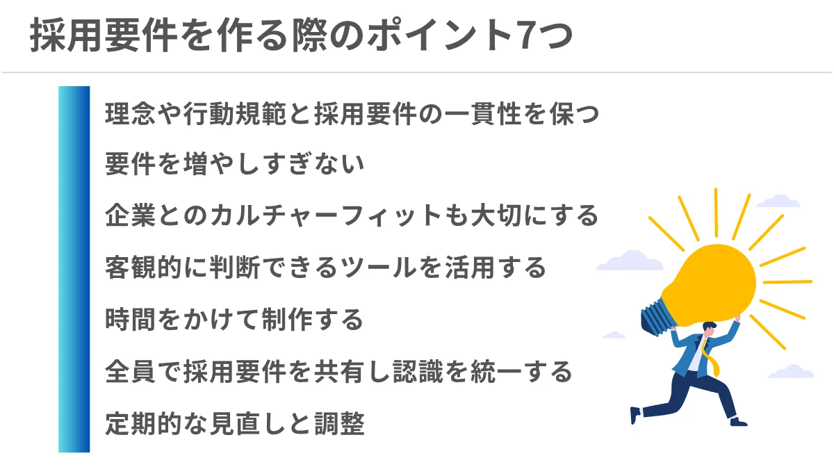 採用要件を作る際の重要ポイント7選