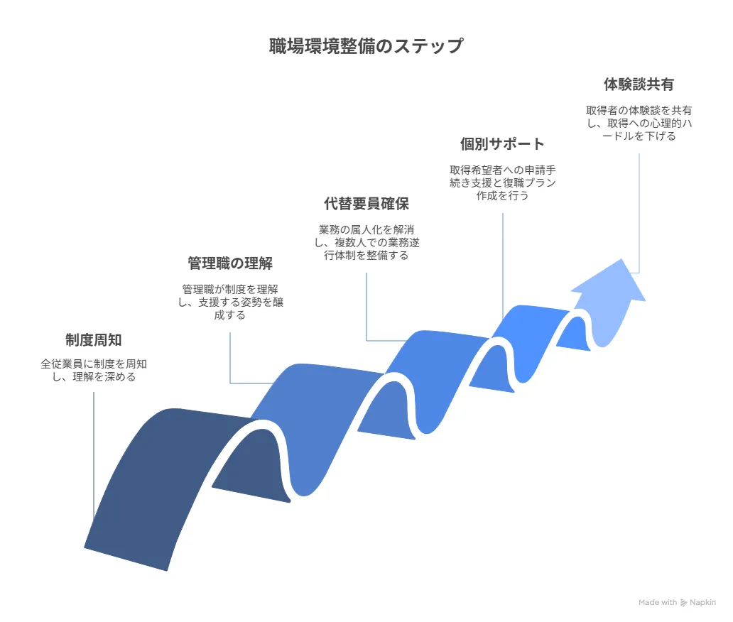 職場環境整備の5つのステップ