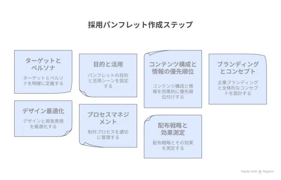 効果的な採用パンフレットの7つの制作ステップ