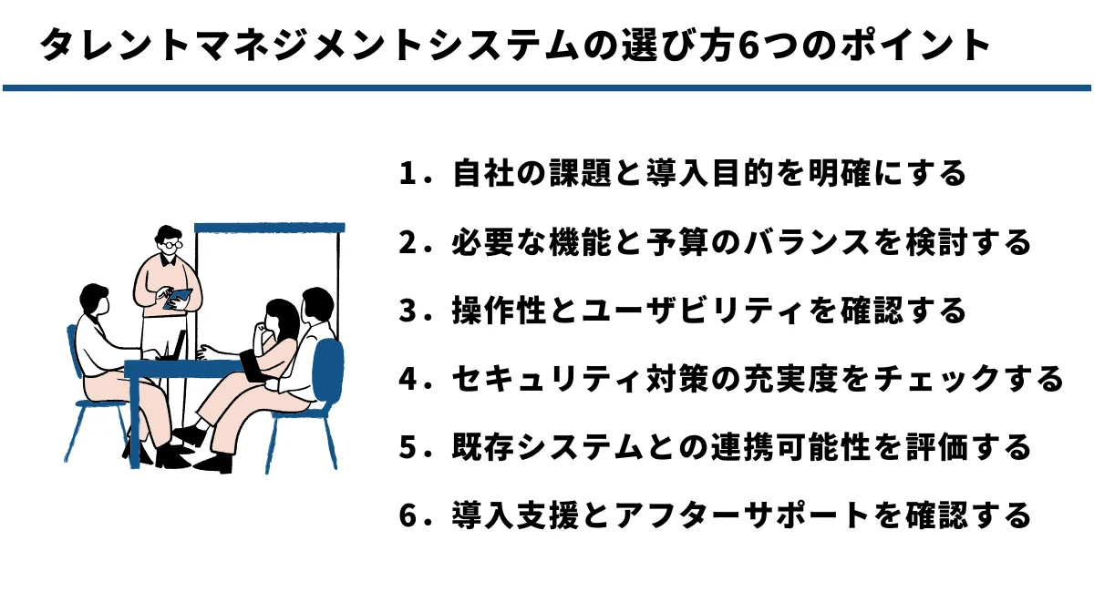 失敗しないタレントマネジメントシステムの選び方6つのポイント