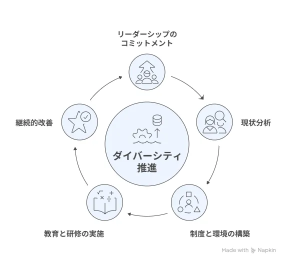 成功するダイバーシティ推進の5ステップ