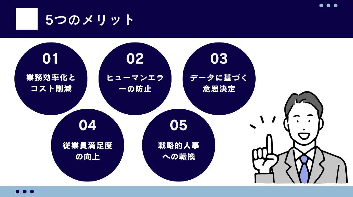 HRテック導入で得られる5つのメリット