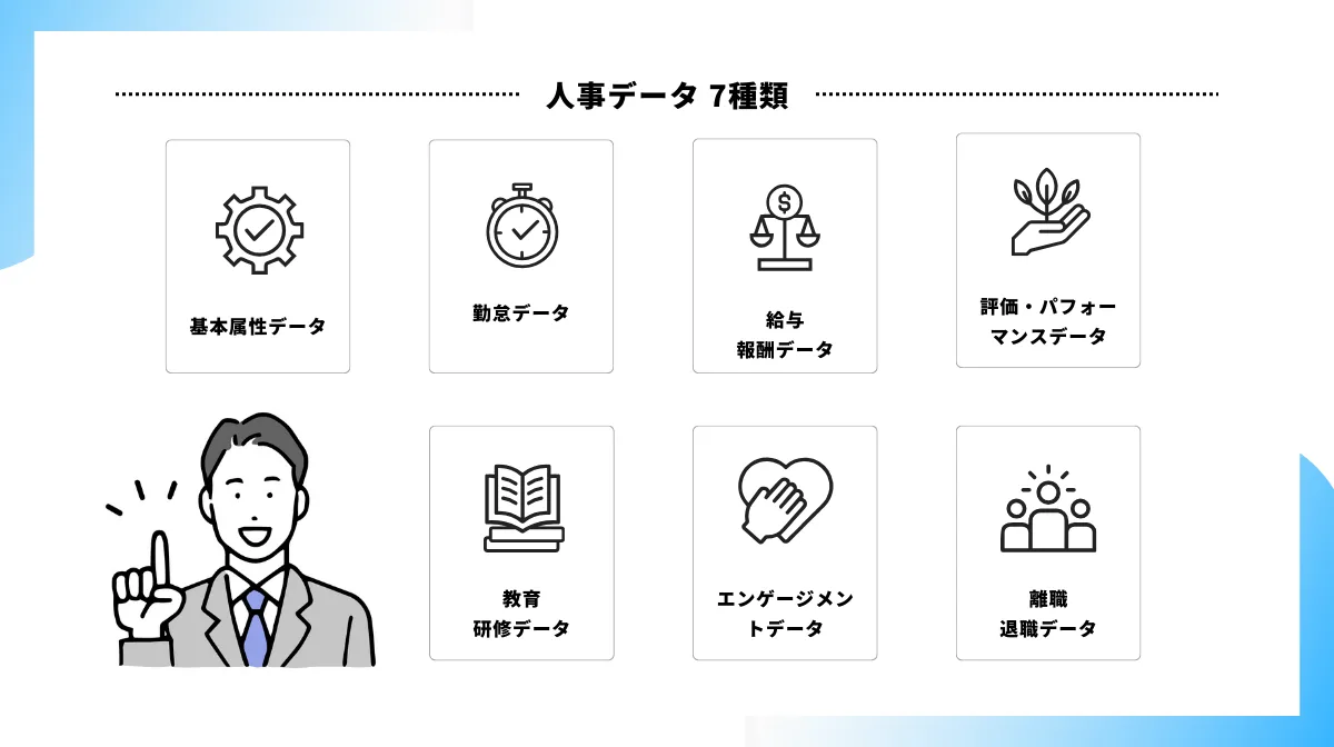 人事データの7つの種類を具体例付きで紹介