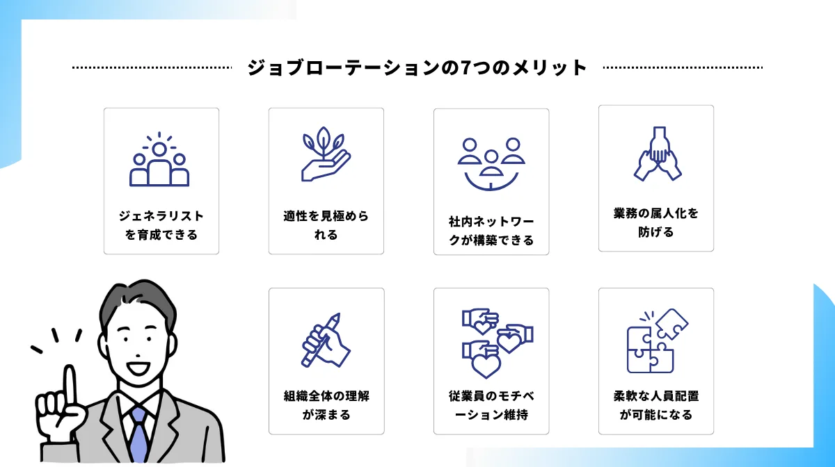 ジョブローテーションの7つのメリット