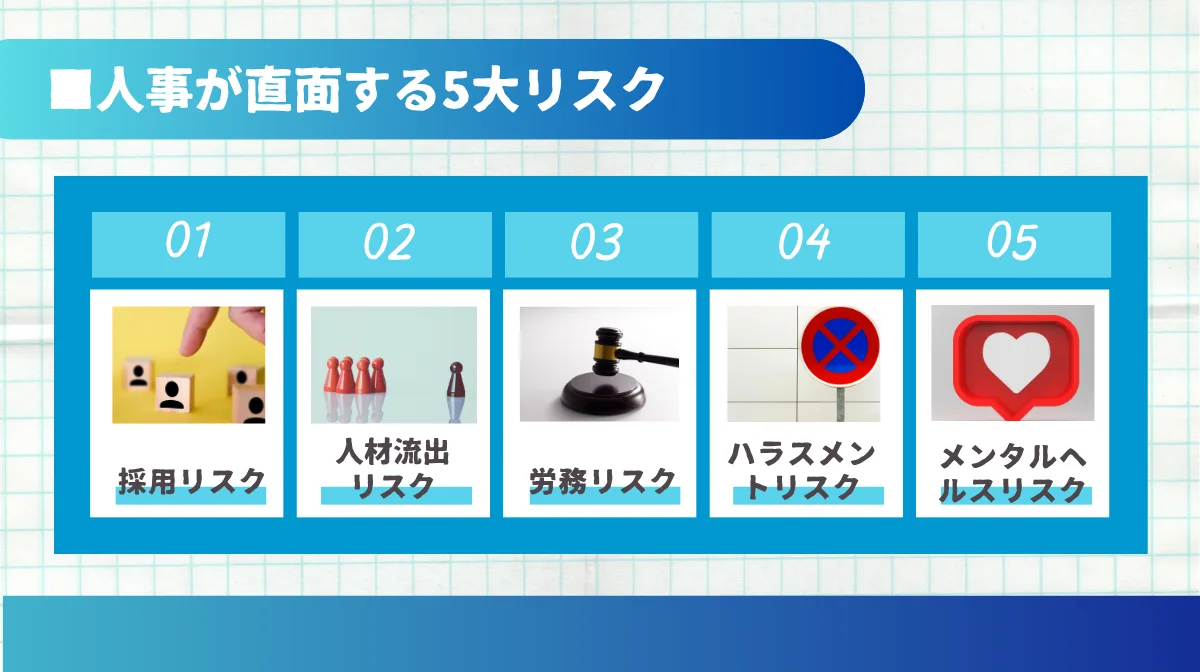 6．【ケーススタディ】人事担当者が直面する5大リスクと具体的な対策
